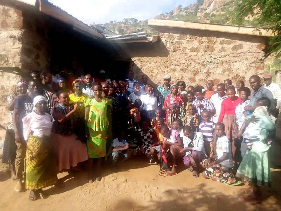 Launch of completed house for Mbui Nzau family