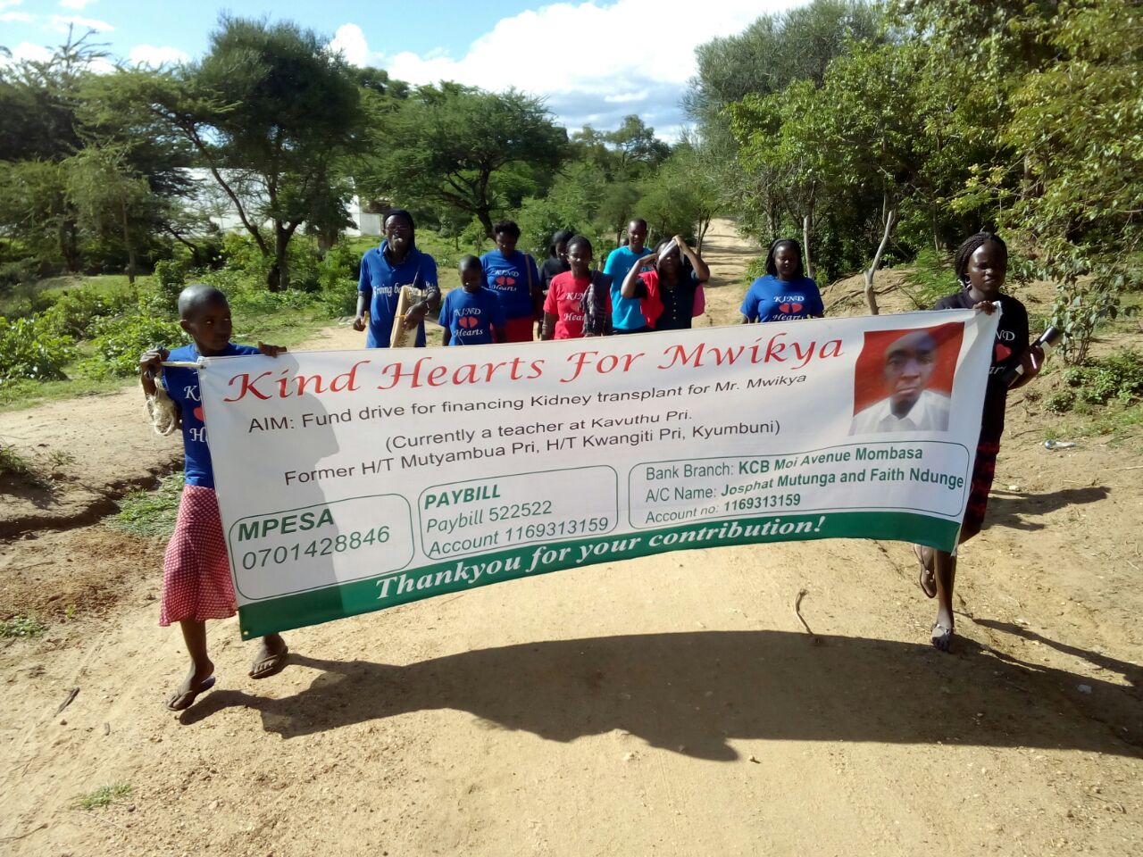 KHS members participating in charity walk for Mwikya